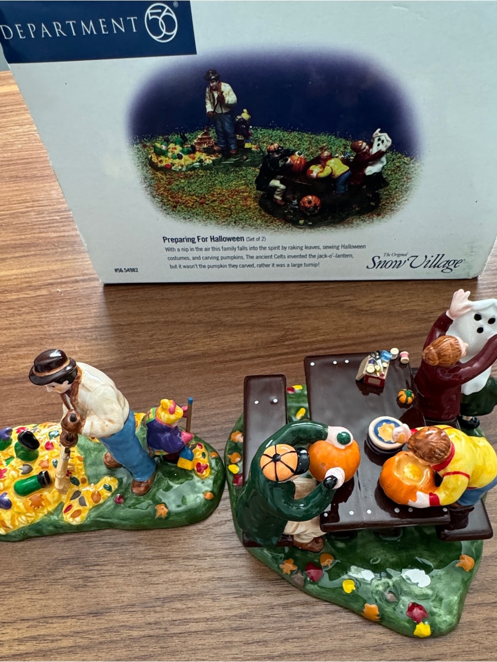 Preparing for Halloween set of 2 Snow Village Department 56